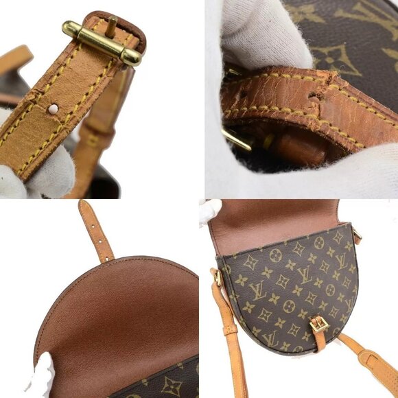 LOUIS VUITTONI Chantilly MM Shoulder Bag Monogram Leather Brown - Picture 12 of 16